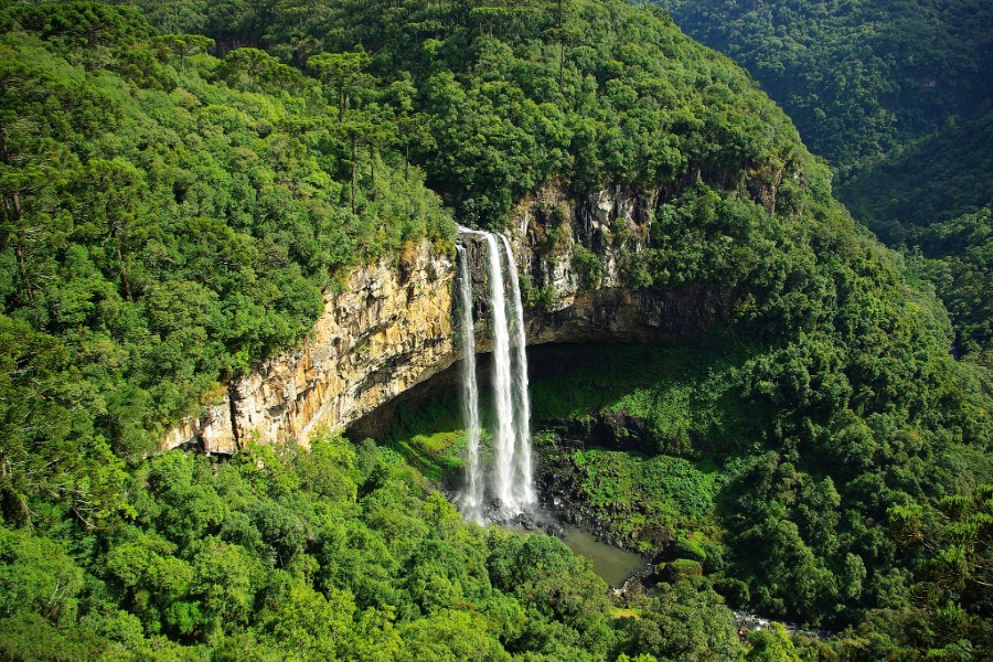 A cascata do Caracol