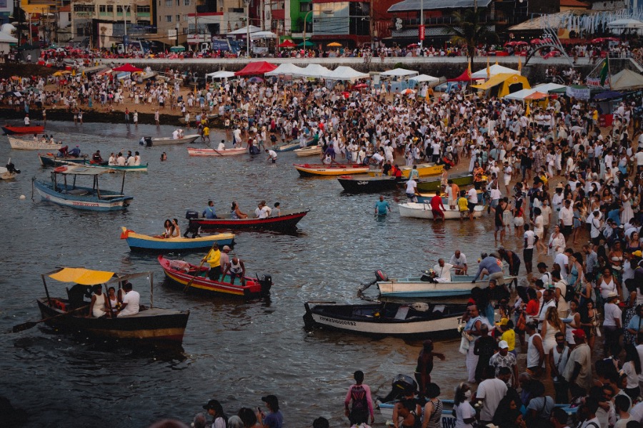 Salvador and the festival of Iemanjá